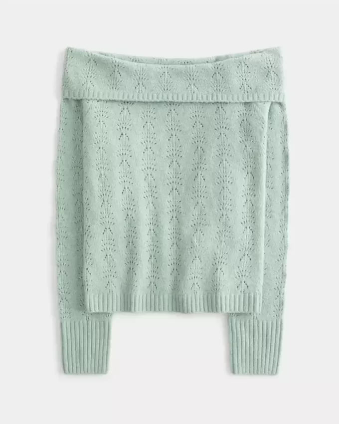 Maglione Hollister Comfy Cloud Stitchy con spalle scoperte