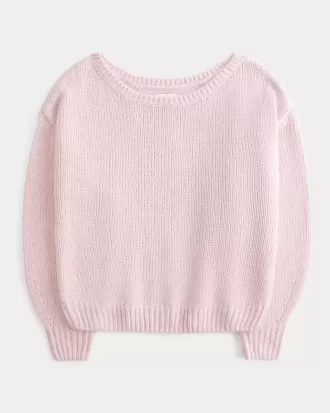 Maglione largo con spalle scoperte