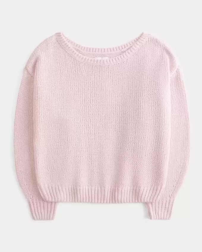 Maglione largo con spalle scoperte