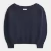 Maglione largo con spalle scoperte