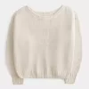 Maglione largo con spalle scoperte