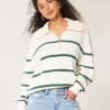 Maglione oversize con mezza zip Maglione oversize con mezza zip