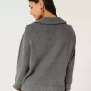 Maglione oversize con mezza zip Maglione oversize con mezza zip