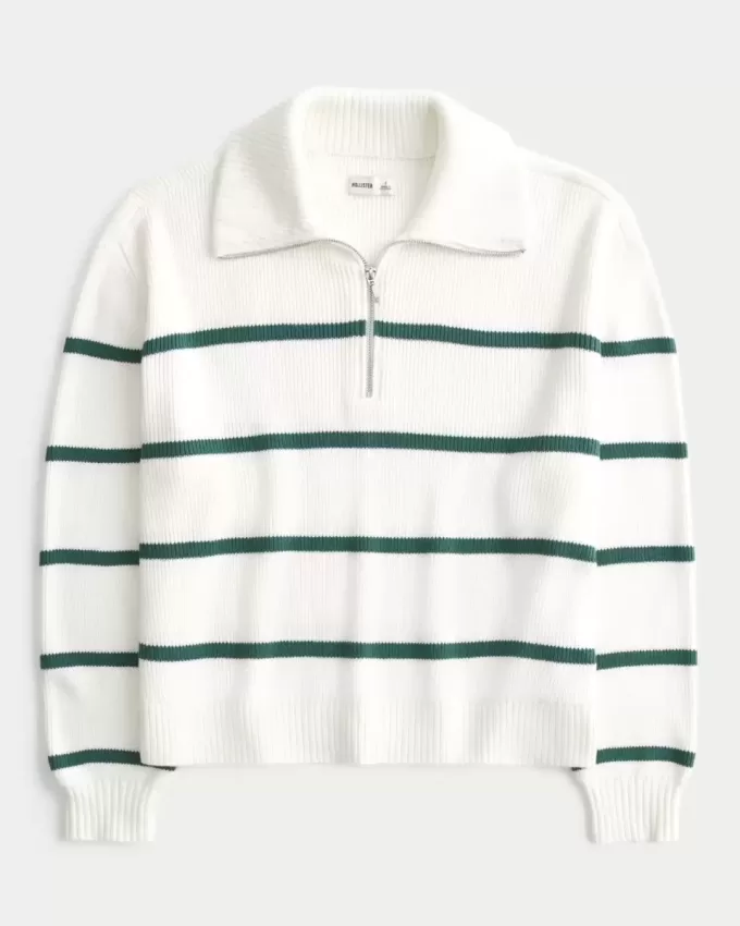Maglione oversize con mezza zip Maglione oversize con mezza zip