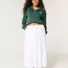 Maglione oversize con mezza zip e grafica NYC