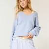 Maglione oversize con scollo a V Comfy Cloud di Hollister