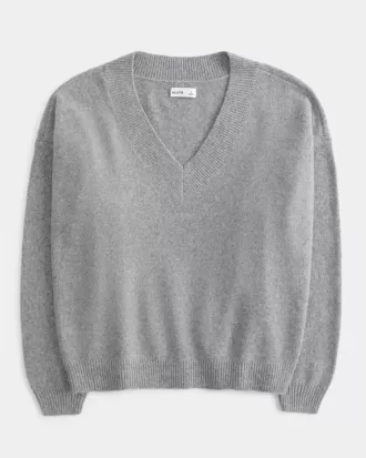 Maglione oversize con scollo a V Comfy Cloud di Hollister