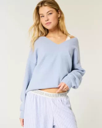 Maglione oversize con scollo a V Comfy Cloud di Hollister
