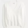 Maglione oversize con scollo a V Comfy Cloud di Hollister