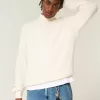 Maglione squadrato con cerniera a un quarto