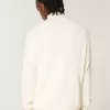 Maglione squadrato con cerniera a un quarto