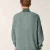 Maglione squadrato con cerniera a un quarto