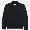 Maglione squadrato con cerniera a un quarto