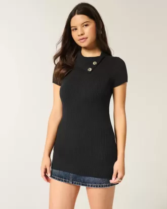 Maglione tunica a maniche corte
