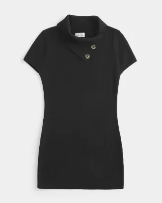 Maglione tunica a maniche corte