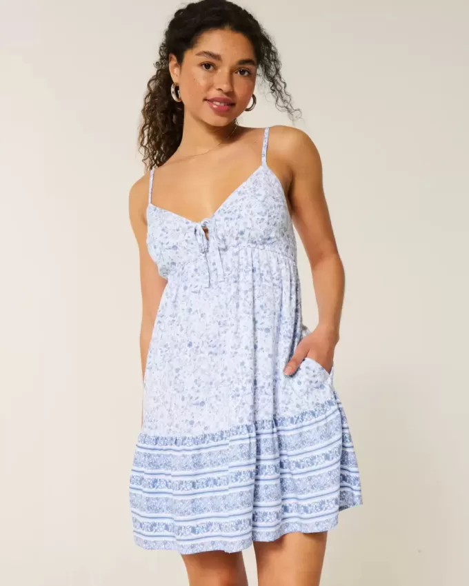 Mini abito babydoll