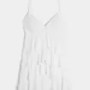 Mini abito babydoll con scollo a V e volant Mini abito babydoll con scollo a V e volant