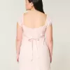 Mini abito con fascia in crepe satin