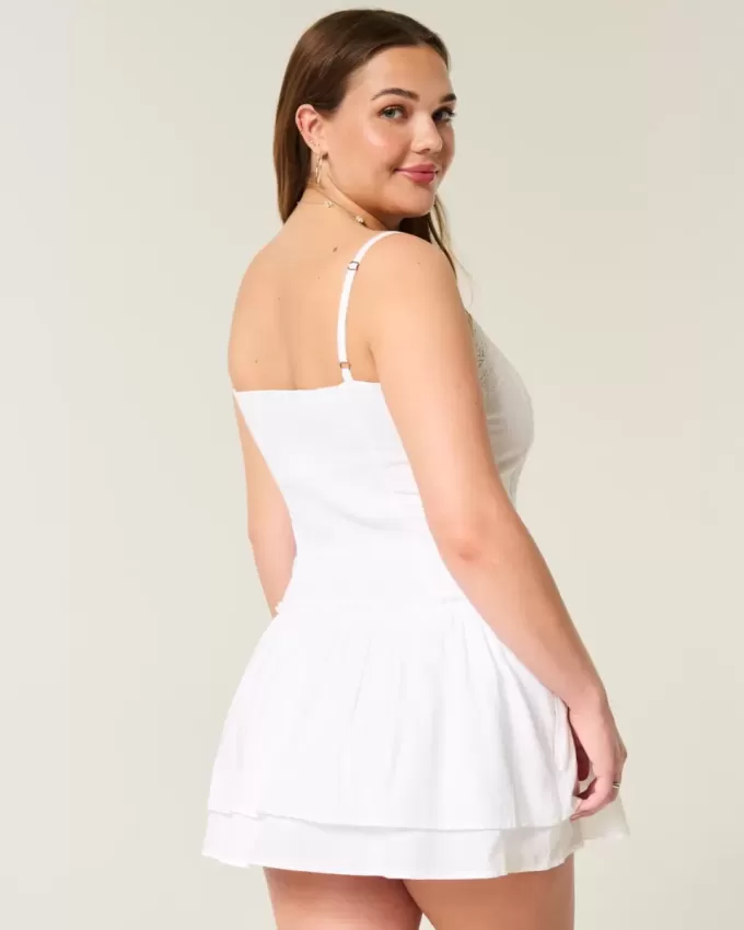 Mini abito con pizzo