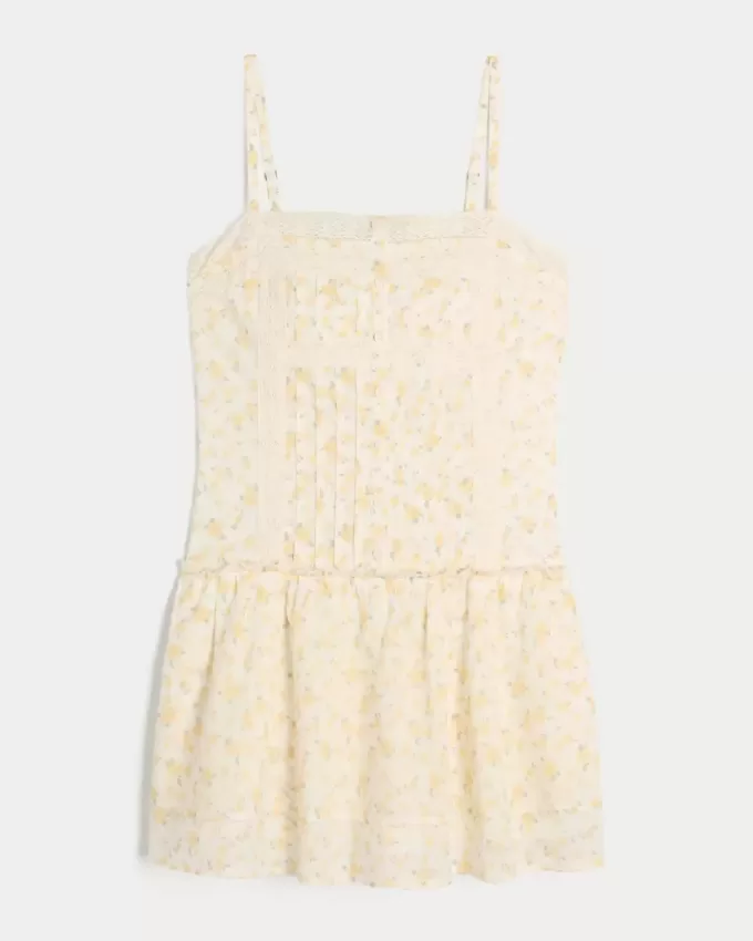 Mini abito con pizzo