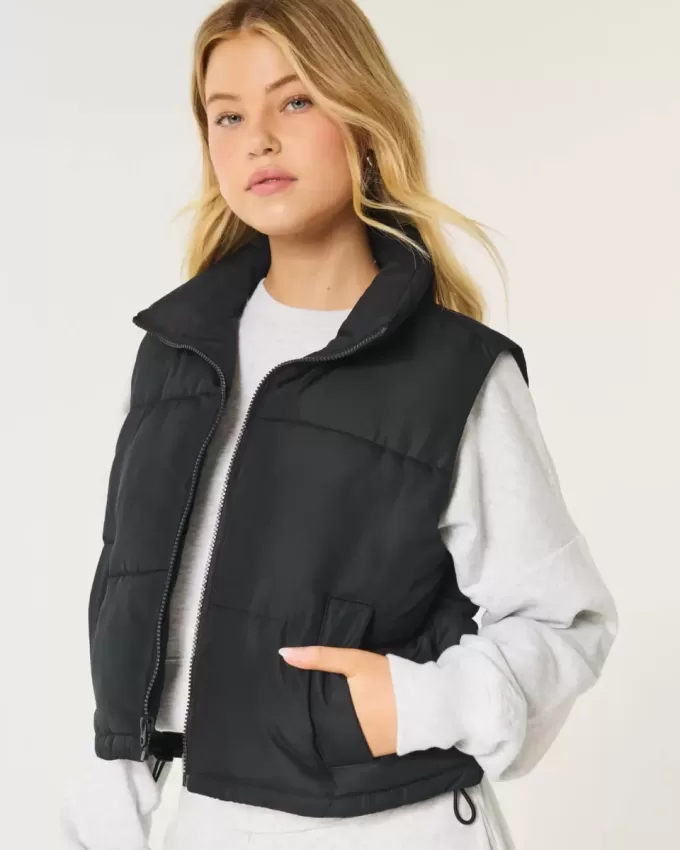 Mini gilet imbottito con cerniera