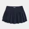 Mini gonna-pantalone a balze arricciate