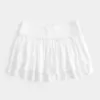Mini gonna-pantalone a balze arricciate