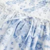 Mini gonna-pantalone a balze arricciate