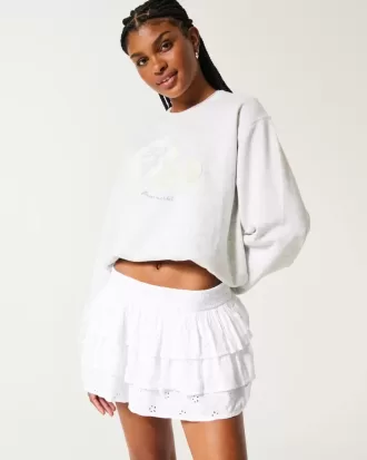 Mini gonna-pantalone a strati