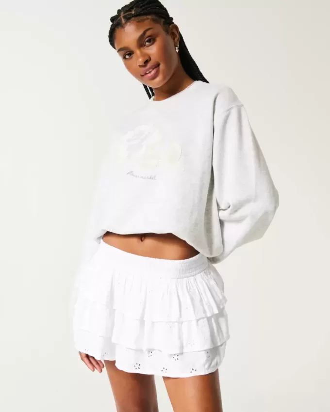 Mini gonna-pantalone a strati