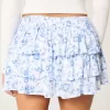 Mini gonna-pantalone a strati