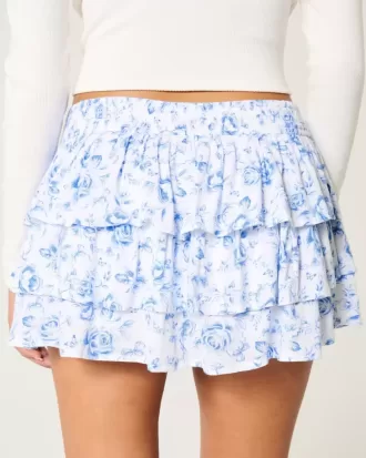 Mini gonna-pantalone a strati