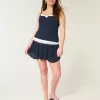 Mini gonna pantalone a strati con orlo asimmetrico Mini gonna pantalone a strati con orlo asimmetrico
