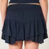 Mini gonna pantalone a strati con orlo asimmetrico Mini gonna pantalone a strati con orlo asimmetrico