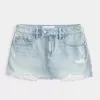 Mini gonna-pantalone in denim