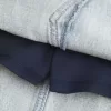 Mini gonna-pantalone in denim
