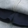 Mini gonna-pantalone in denim chiaro