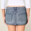 Mini gonna-pantalone in denim micro