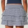 Mini gonna-pantalone in maglia con volant Mini gonna-pantalone in maglia con volant