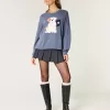 Mini gonna-pantalone plissettata a vita media