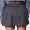 Mini gonna-pantalone plissettata a vita media