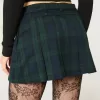 Mini gonna-pantalone plissettata a vita media Mini gonna-pantalone plissettata a vita media
