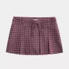 Mini gonna-pantalone plissettata a vita media Mini gonna-pantalone plissettata a vita media