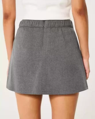 Mini gonna-skirt a trapezio
