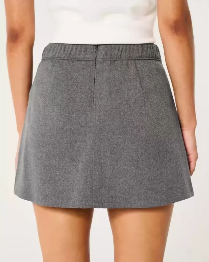 Mini gonna-skirt a trapezio