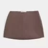 Mini gonna-skirt a vita alta a trapezio