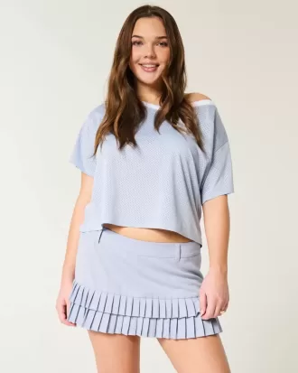 Mini gonna-skirt micro-plissettata