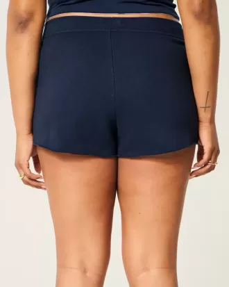 Mini pantaloncini in pile con grafica Bear