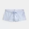 Mini pantaloncini in pile con grafica in pizzo Mini pantaloncini in pile con grafica in pizzo