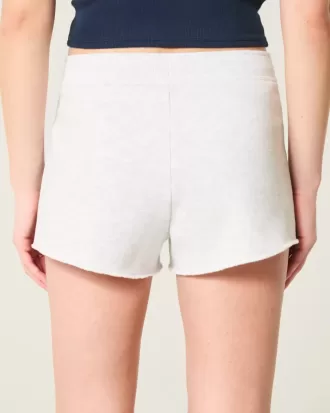 Mini pantaloncini in pile con grafica numerica
